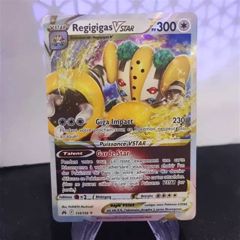 CARTE POKÉMON REGIGIGAS Vstar 114 159 EB12 5 Zenith Supreme FR Neuf EUR