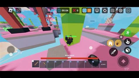 Playing 1v1 Winstreak Game Mode In Roblox Bedwars But Im On Mobile