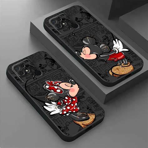 Disney Funda De Silicona Para Tel Fono M Vil Carcasa Trasera De Mickey