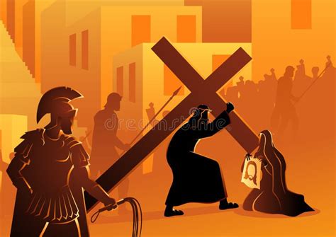 Jesus Accepts His Cross Stock Vector Illustration Of Easter 143372714