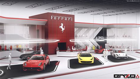 Ferrari expo stand concept 2017 on Behance | Expo stand, Car showroom ...