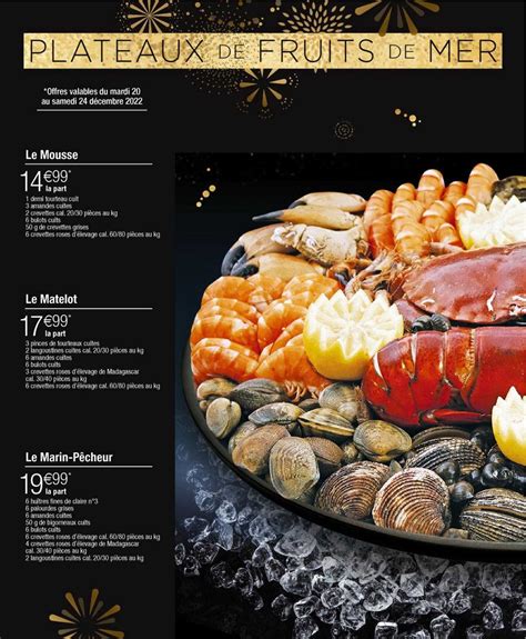 Promo Plateaux De Fruits De Mer Chez Cora ICatalogue Fr