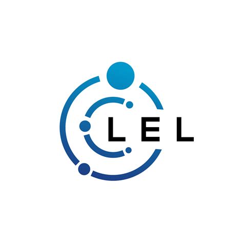 LEL letter technology logo design on white background. LEL creative ...