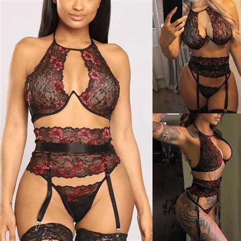 Sexy Hot Erotic Embroidery Lingerie Td Mercado