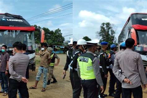 Nekad Mudik Puluhan Kendaraan Pribadi Dipaksa Putar Balik Di Pos