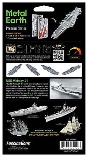 Metal Earth Premium Series USS Midway Aircraft Carrier 3D Metal Model