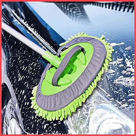 Omi Cart 2 In 1 Car Wash Mop Mitt Chenille Microfiber Car Wash Brush