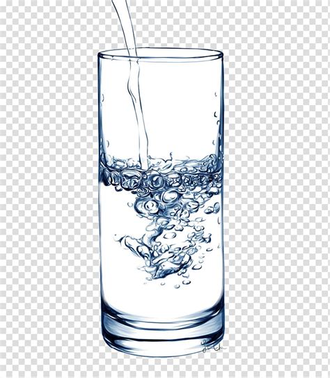 Glass Fiber Drinking Water Cup Water Glass Transparent Background PNG