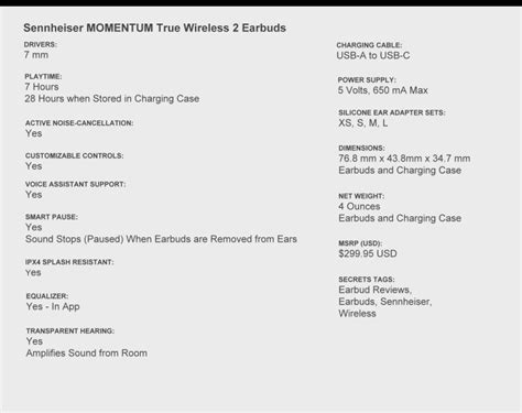 Sennheiser MOMENTUM True Wireless 2 Rechargeable Earbuds Review | John ...