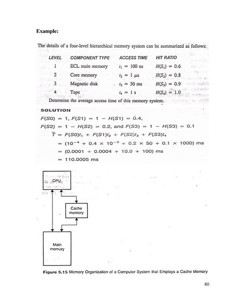 Lecture Note Cache Memory Computer Architecture Example