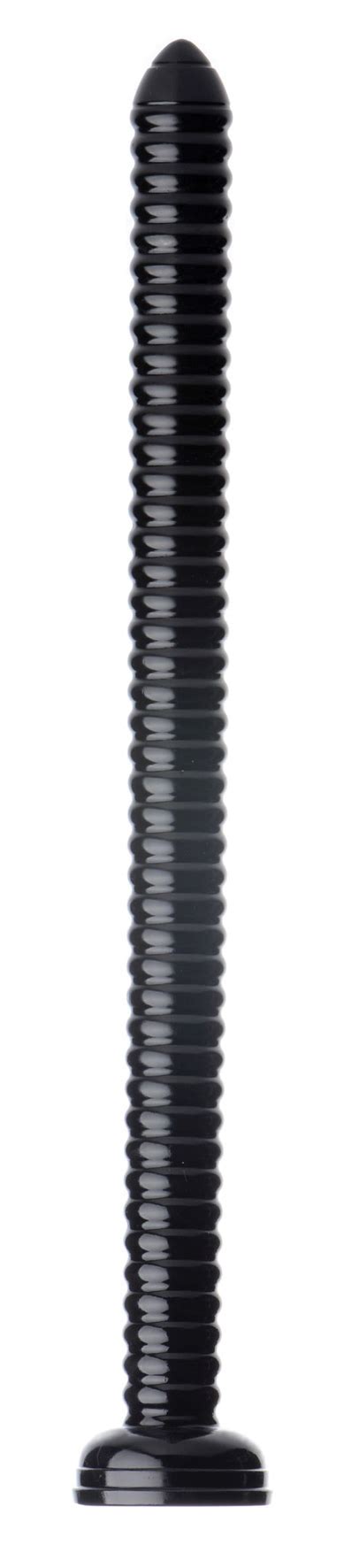 Hosed Ribbed Hose Dildo Black