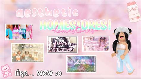 AESTHETIC ROBLOX HOMESTORES To Go To D YouTube