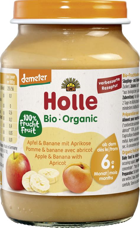 Holle Bio Bébiétel Alma Banán Sárgabarack 190 g Piccantino Online Shop