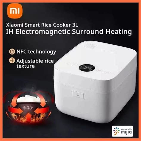 Xiaomi Mijia Smart Electric Rice Cooker Ih 3l Heating Pressure Cooker Multicooker Kitchen App