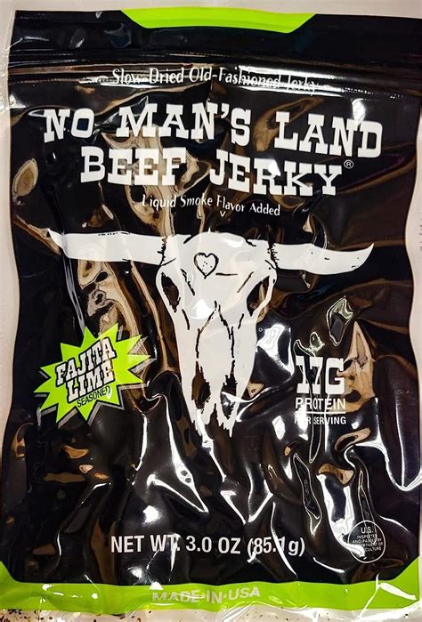 Amazon No Man S Land Beef Jerky Fajita Lime Oz Bag Grocery