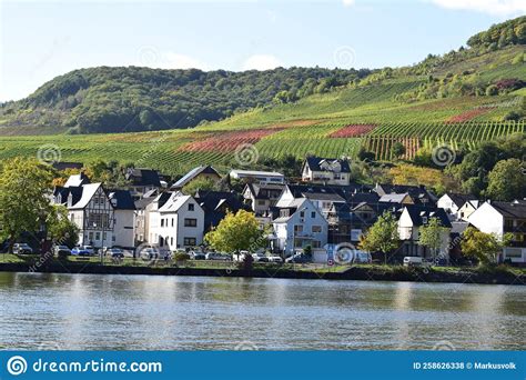 Ellenz Poltersdorf Germany Mosel Waterfront Of Ellenz