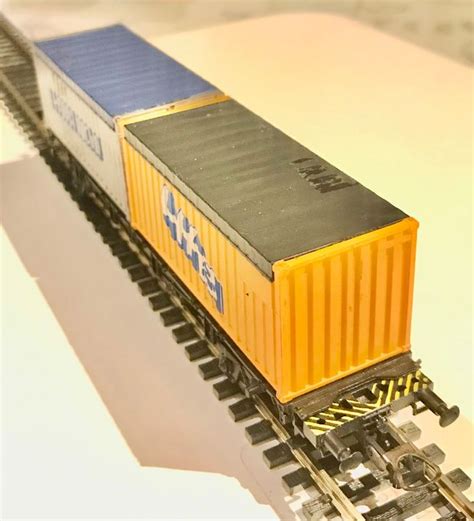 Containertragwagen H0 DC Roco Mit 2 Containern Kaufen Auf Ricardo