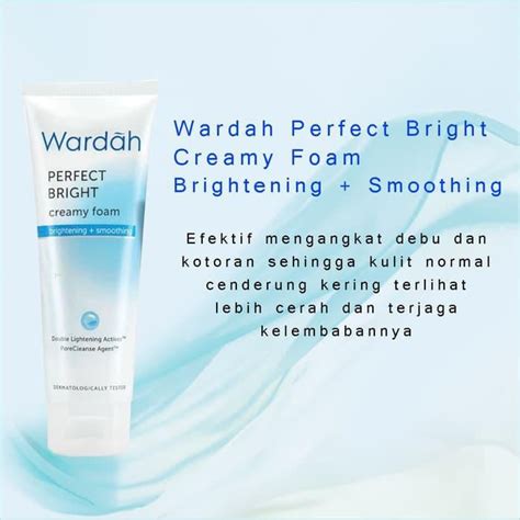 Jual Wardah Perfect Bright Creamy Foam Brightening Smoothing 60ml