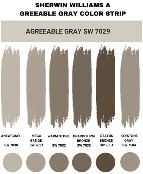 Sherwin Williams Agreeable Gray Palette Coordinating Inspirations