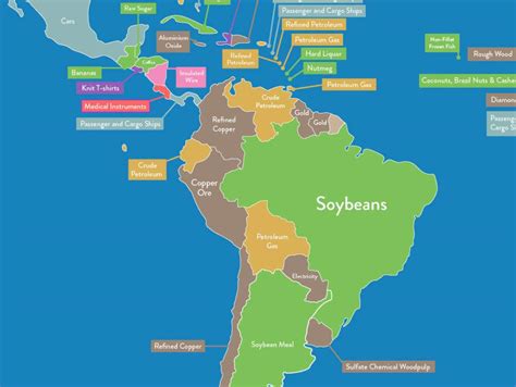 Este Mapa Muestra Cu Les Son Los Productos M S Exportados En Cada Pa S