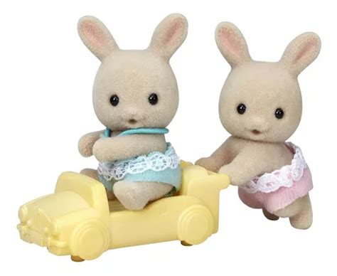 Gemelos Conejo Milk Calico Critters Sylvanian Families Tern Envío Gratis