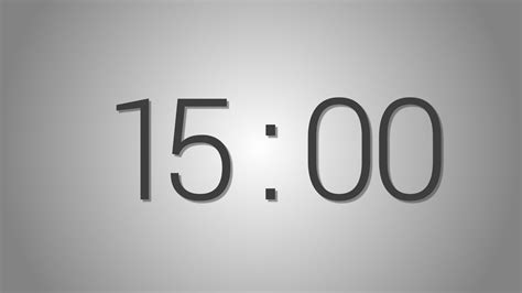 15 Minutes Countdown Timer Beep At The End Simple Timer Fifteen