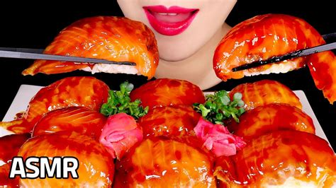 사르르 녹아버리는 한입가득 대왕연어초밥 먹방🍣 Asmr Giant Salmon Sushi Mukbang Eating Sounds