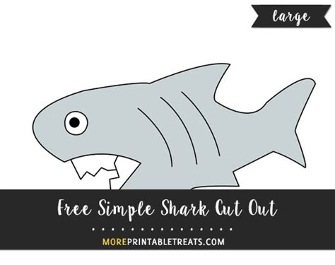 Simple Shark Cut Out – Large