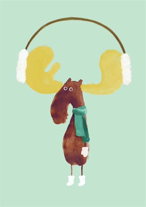 This Moose Is Ready For Winter Art Print By Budi Satria Kwan Moose