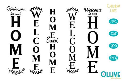 Welcome Home Porch Sign Svg Bundle Porch Signs Home Porch Svg