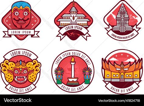 south east asia indonesia culture heritage logo ba royalty