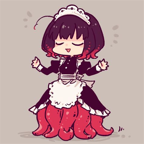 Safebooru 1girl Apron Black Dress Black Hair Breasts Closed Eyes Dress Frilled Apron Frilled