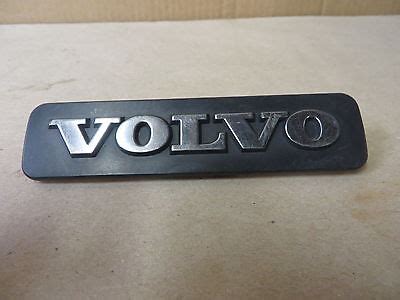 VOLVO EMBLEM ORNAMENT VOLVO CHROME W BLACK FIELD EBay