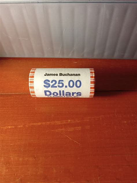 James Madison Unopened Coin Mint Roll Presidential Gold Dollar