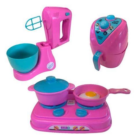 Kit Cozinha Completa Brinquedo Infantil Menina V Rias Pe As Zuca Toys