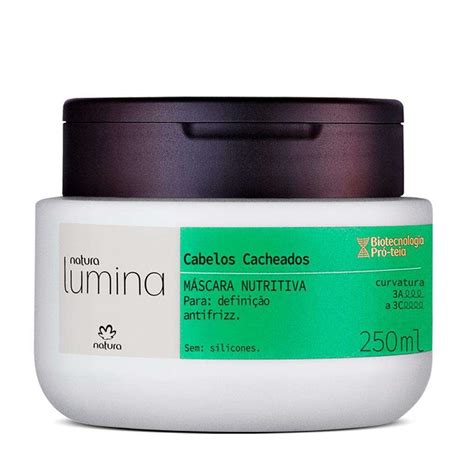 M Scara Nutritiva Cabelos Cacheados Natura Lumina Ml Shopee Brasil