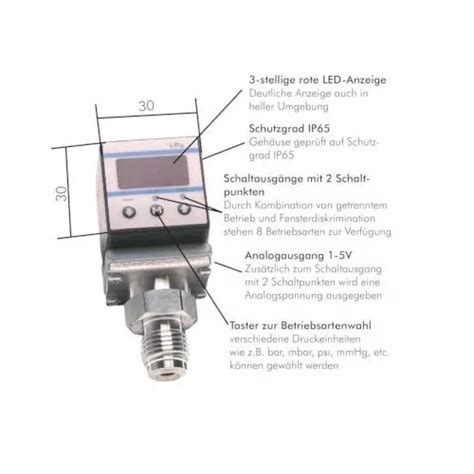 ELEKTRONISCHER DRUCKSCHALTER TYP Compact Bis 10 Bar Druckschalter