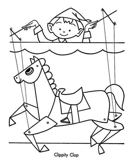 Puppet Coloring Page