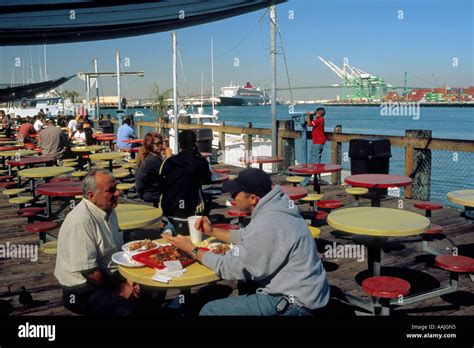 One Of Many Seafood Restaurants Along The Main Channel In San Pedro