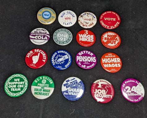 General Electric Ge Union Labor Iue Cwa Pinback Button Pin Lot S