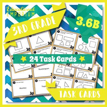 Teks B Task Cards Quadrilaterals By Educational Emporium Tpt