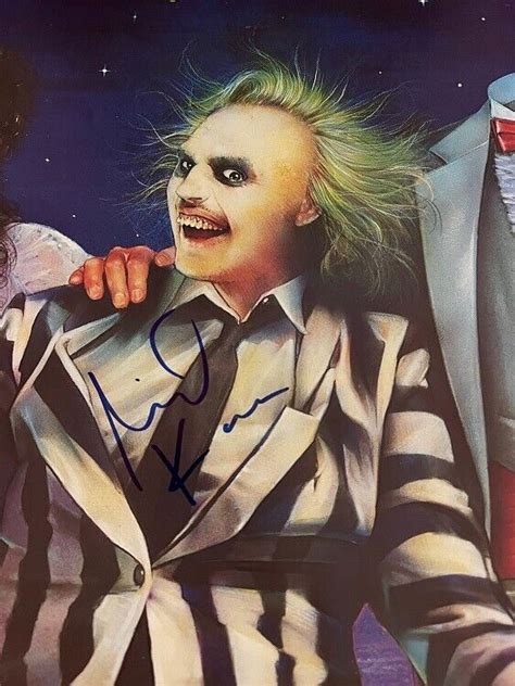 Michael Keaton Beetlejuice Hand Signed Fullsize Poster Jsa Coa Ebay