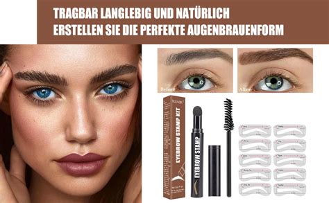 Augenbrauen Stempel Set Schablone Eyebrow Wasserfestes Augenbrauen