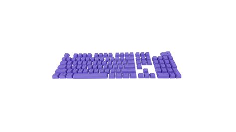 Purple Keycaps, PBT, Backlit, 104 Key, US Layout | Reelag