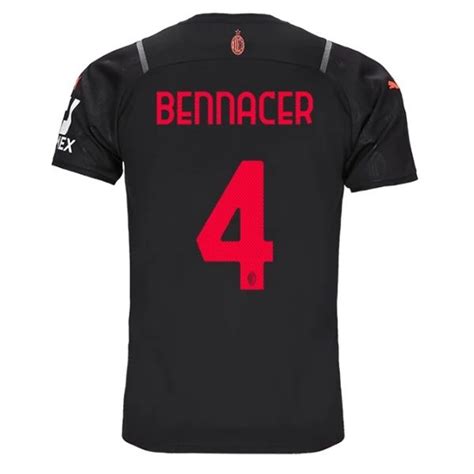 Ac Milan Bennacer Third Shirt Korte Mouw Voetbalpakje