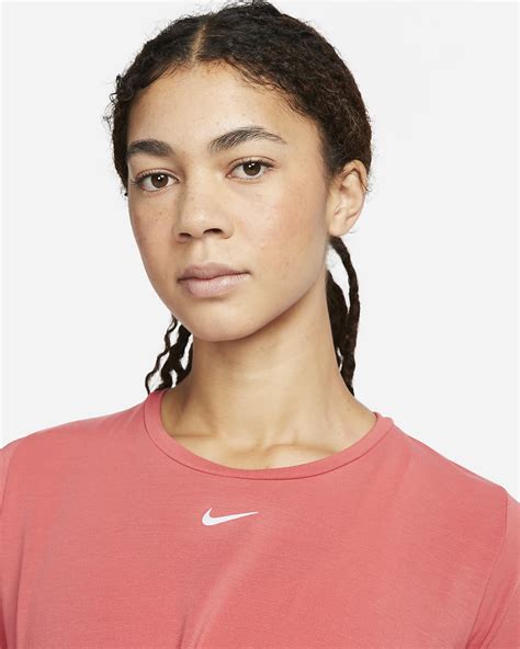 Haut court torsadé à manches courtes Nike Dri FIT One Luxe pour femme