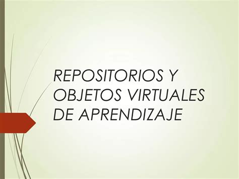 Presentacion Objetos Virtuales Ppt