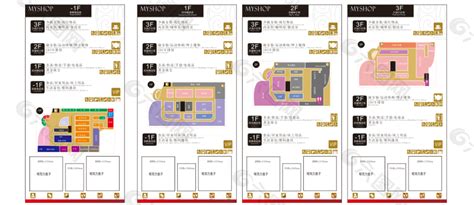 商场楼层分布及大分类图平面广告素材免费下载图片编号4840959 六图网