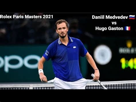 Daniil Medvedev Vs Hugo Gaston Rolex Paris Masters Quarterfinals