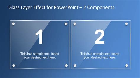 Glass Layer Effect PowerPoint Template SlideModel